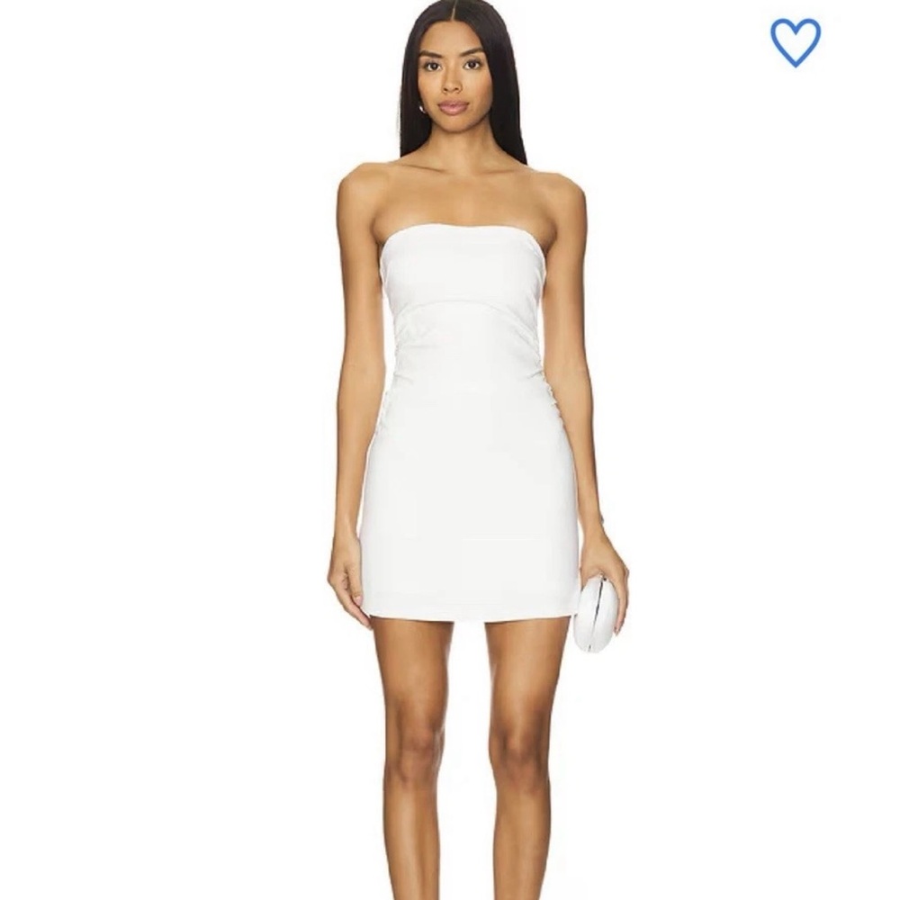 NWT Revolve Tessa Superdown Small Strapless Mini Dress Graduation White Cream S